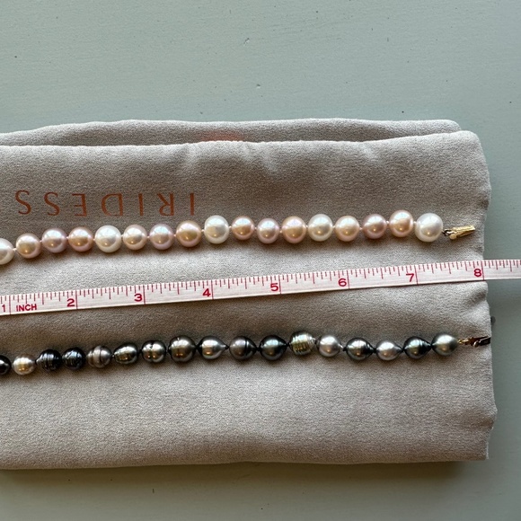 Designer Tiffany & Co IRIDESSE 14K Yellow Gold Tahitian Baroque Pearl Bracelet - Picture 14 of 15